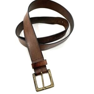 Stone Mountain Men's Belt Genuine Leather Brown Size 38-40 Large‎ Casual Work